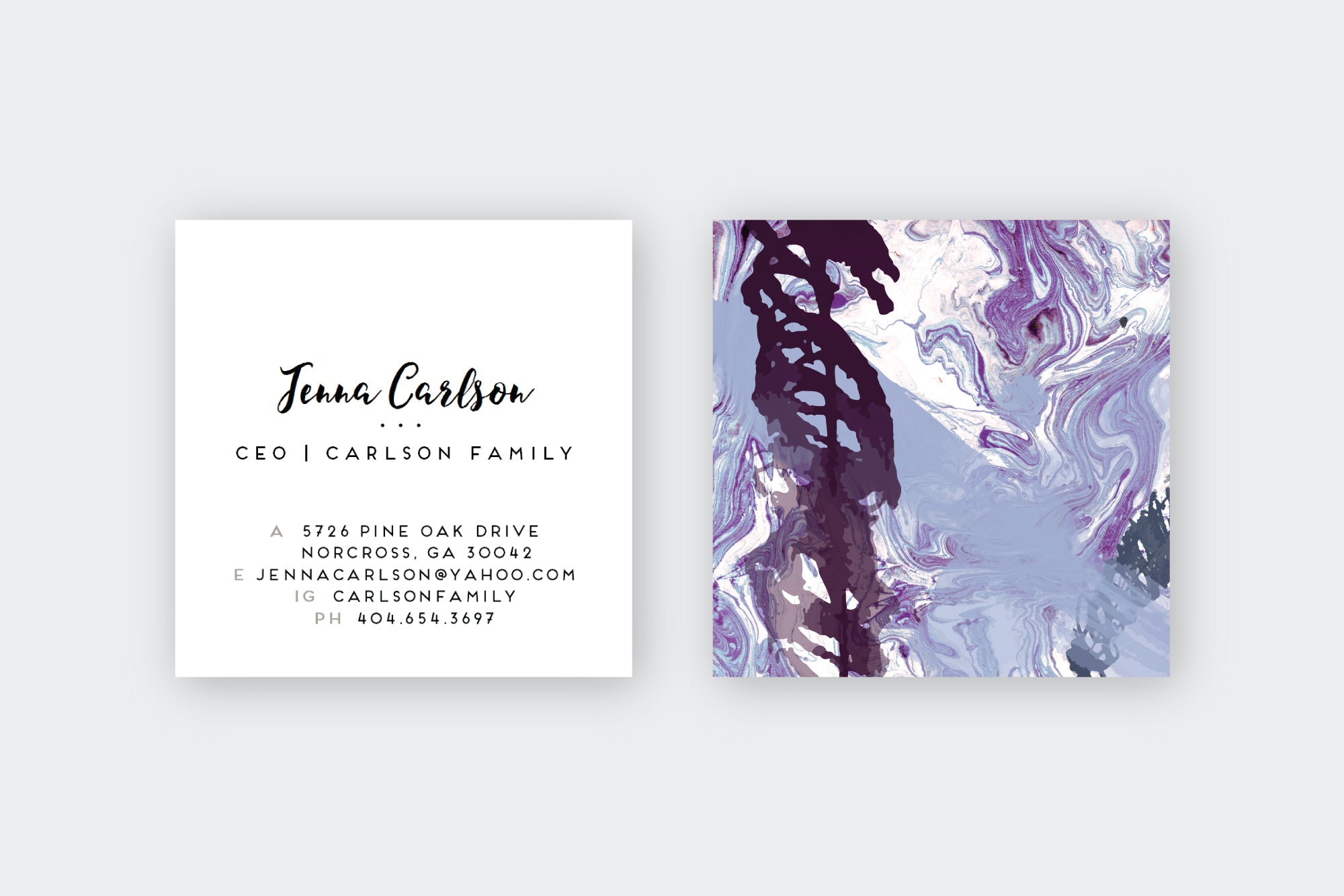 Abstract #17 Calling Cards
