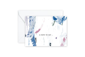 A NOTE TO SAY... Abstract Thank You Notecards
