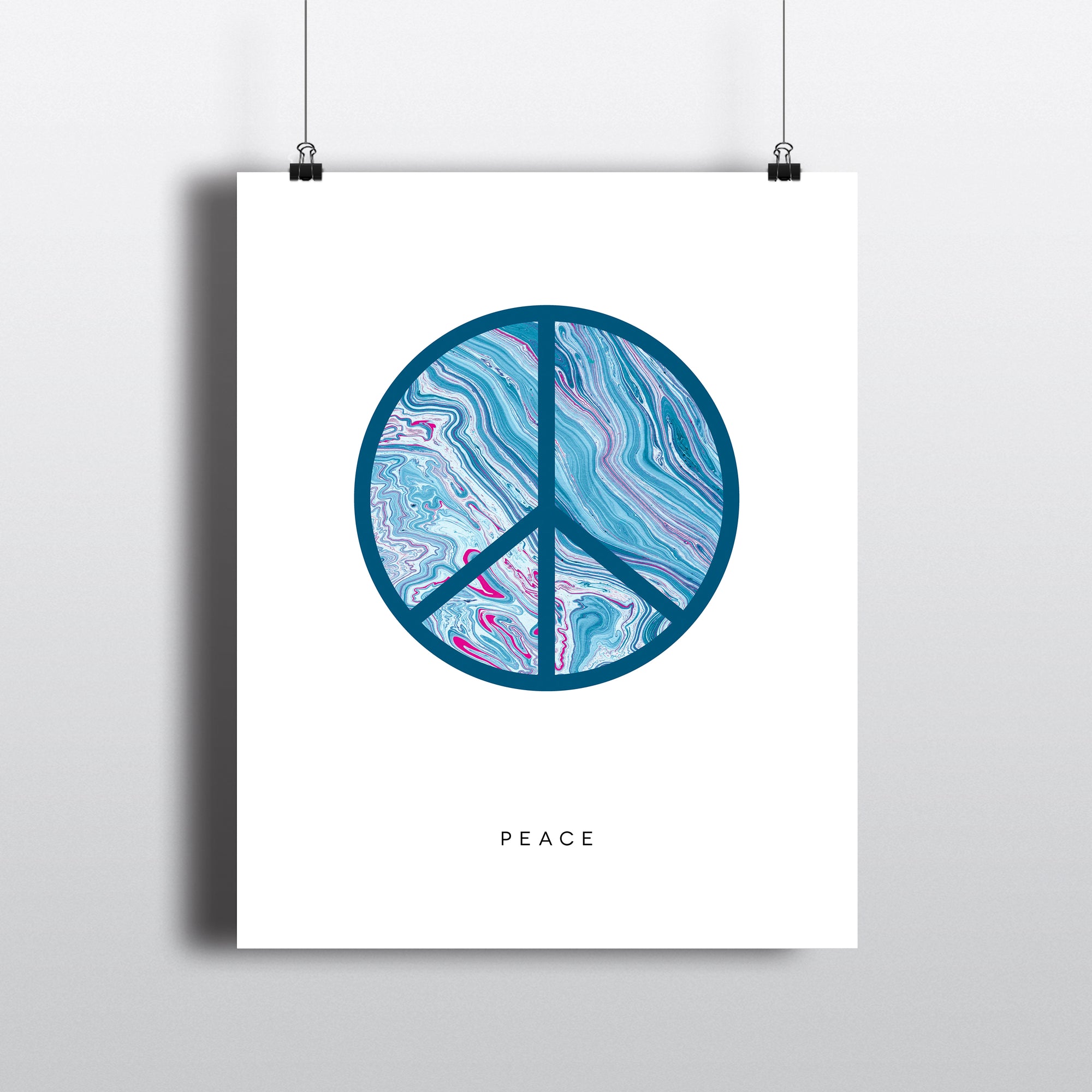 INDIGO PEACE Art Print 8X10