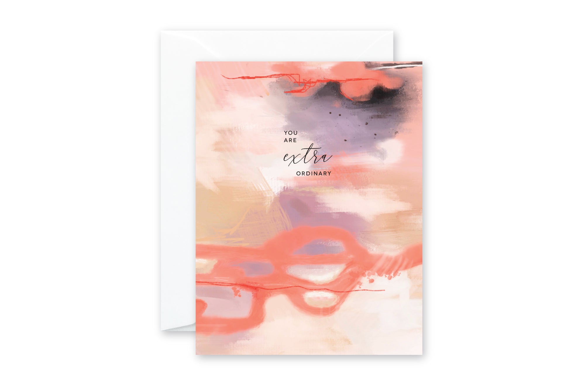 YOU ARE EXTRAORDINARY Abstract GREETING CARD