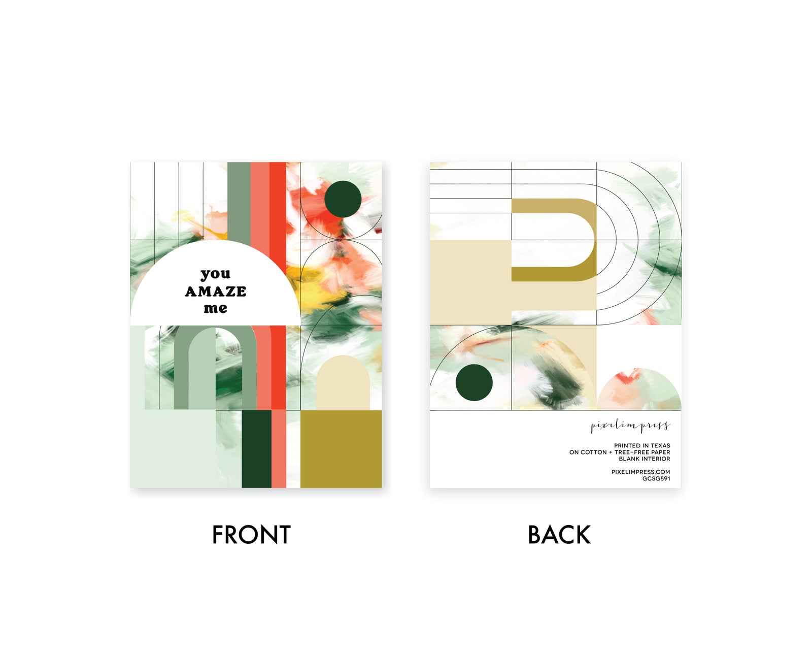 YOU AMAZE ME Friendship GREETING CARD