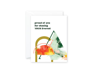 PROUD OF YOU EVEREST Congratulations GREETING CARD