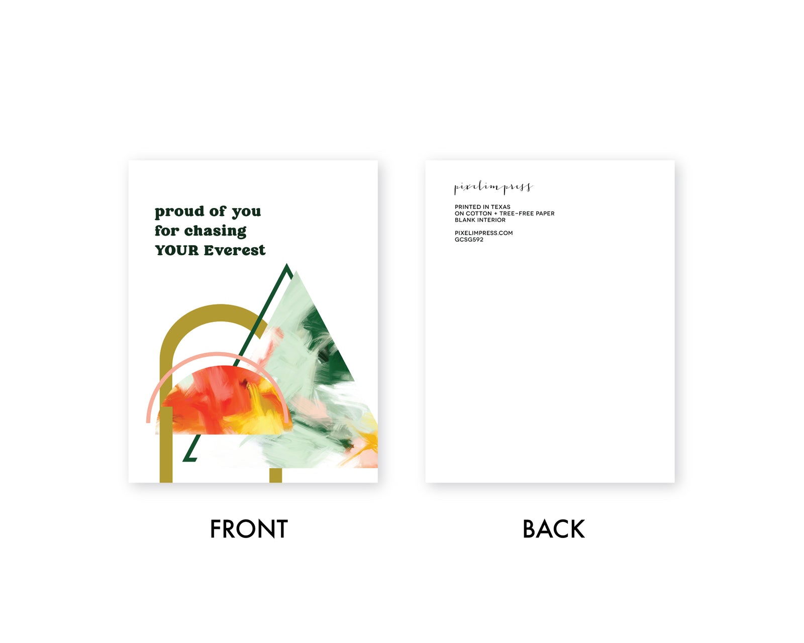 PROUD OF YOU EVEREST Congratulations GREETING CARD