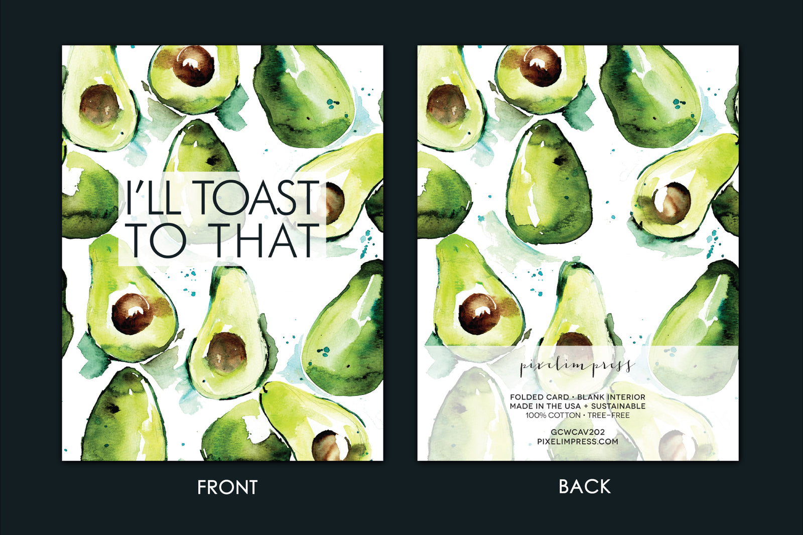 Avocado TOAST Greeting Card by pixelimpress