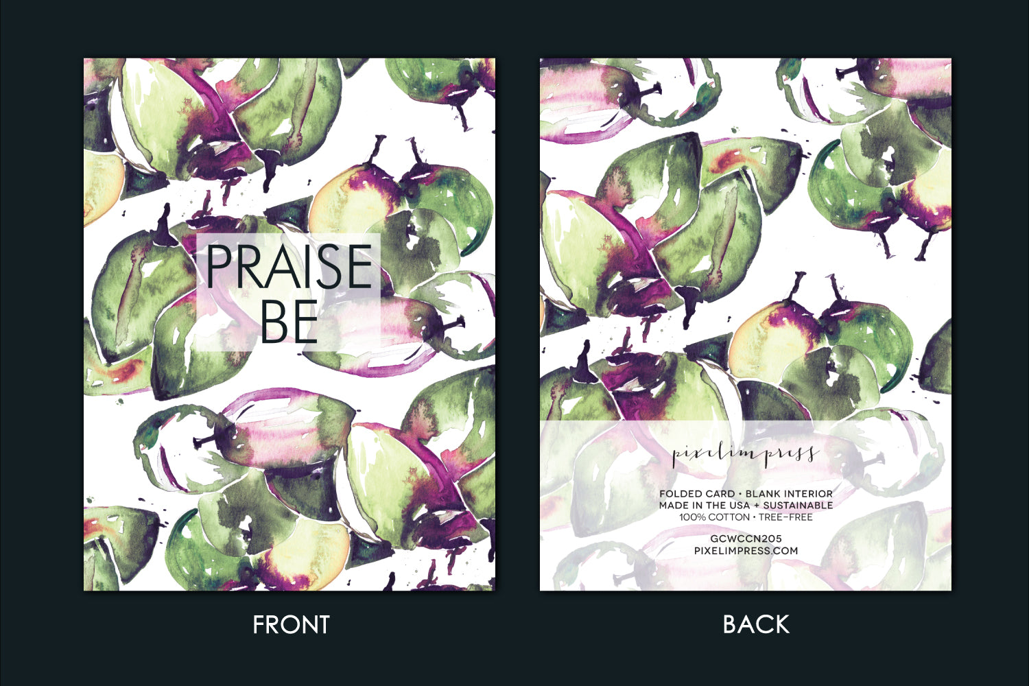 PRAISE BE Coconut Watercolor Greeting Card
