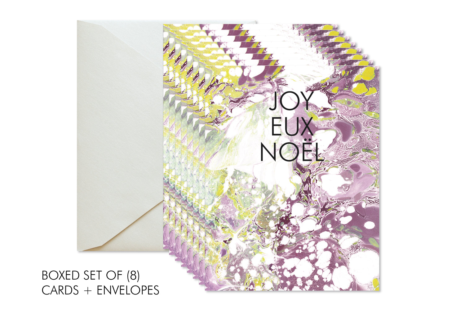 JOYEUX NOEL Boxed Set Holiday Marble Card