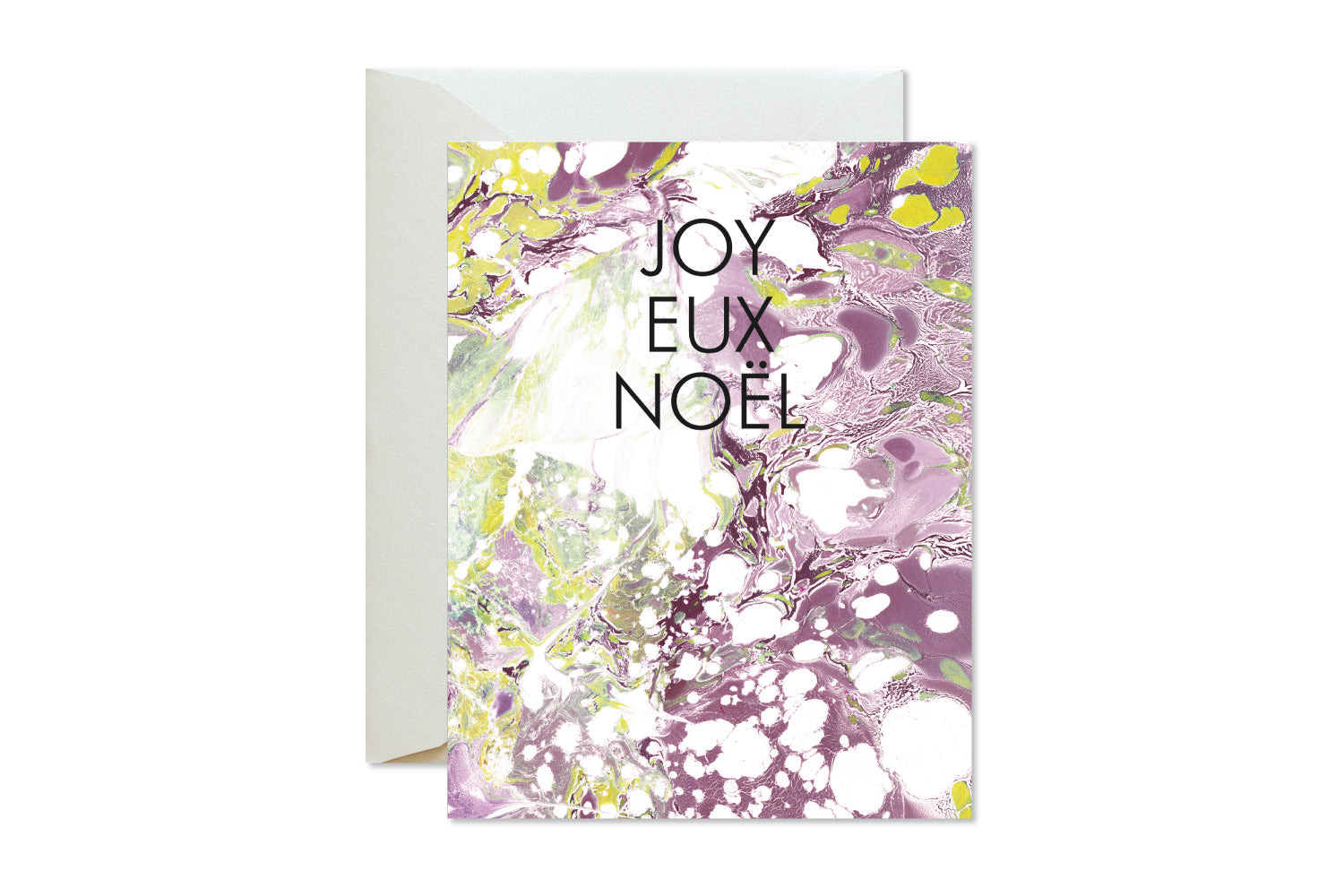 JOYEUX NOEL Holiday Marble Card