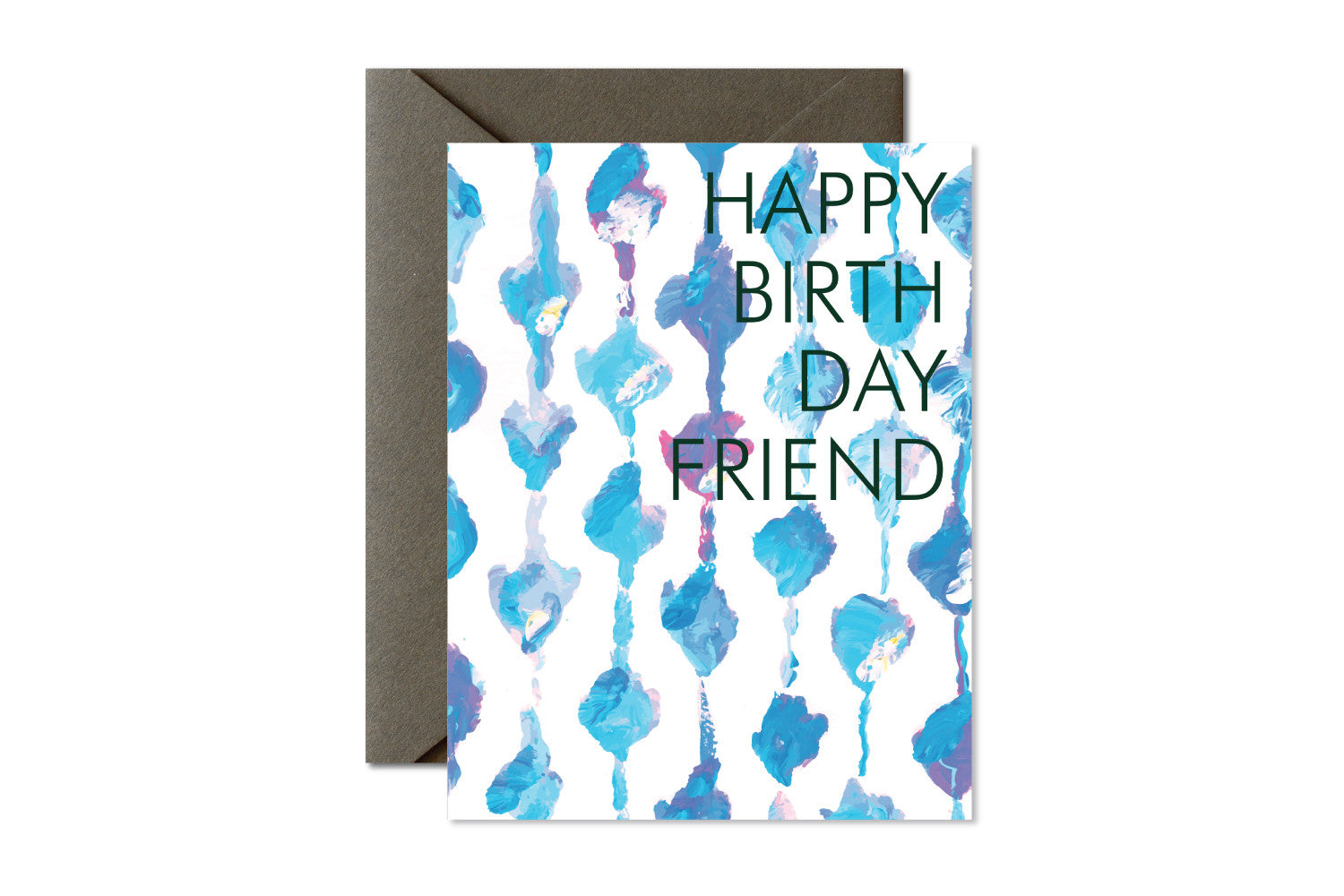 Aqua Knots Happy Birthday Friday Greeting Card by pixelimpress