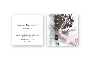 Abstract #10 Calling Cards Blush Taupe