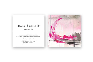 Abstract #12 Calling Cards | Blogger Cards | Square Calling Cards