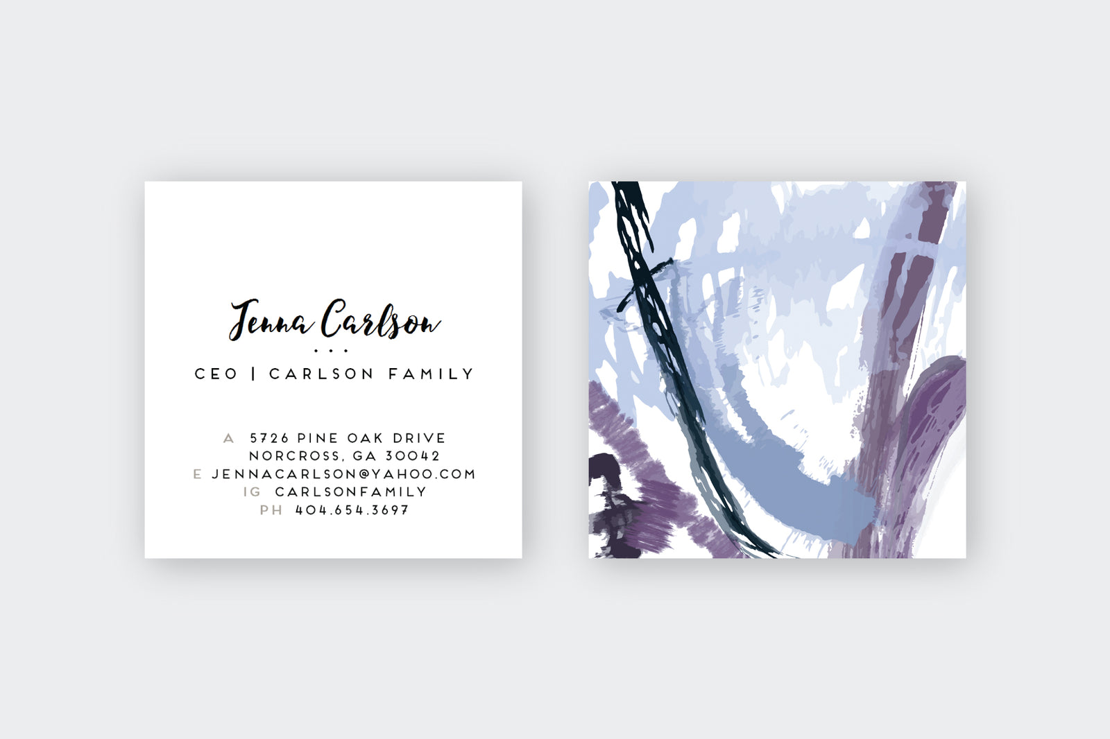 Abstract #15 Calling Cards