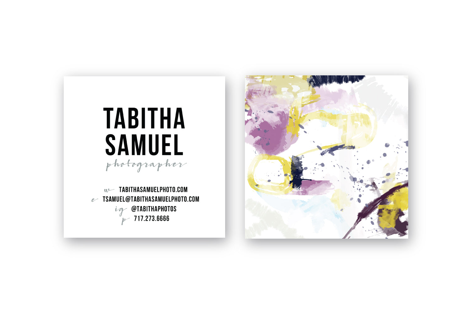 Abstract #30 Calling Cards | Blogger Cards | Square Business Cards Plum Gold