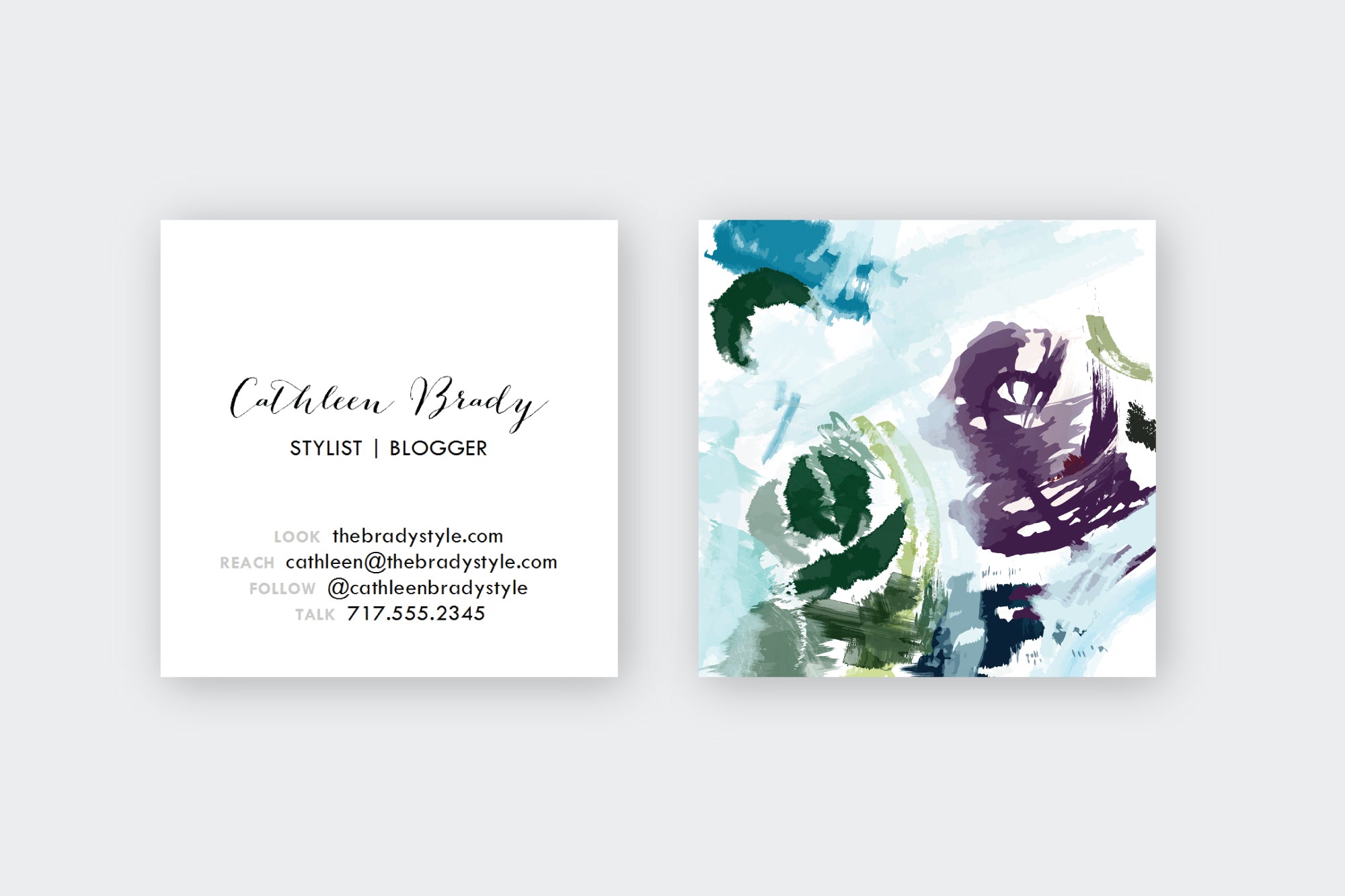 Abstract #8 Calling Cards