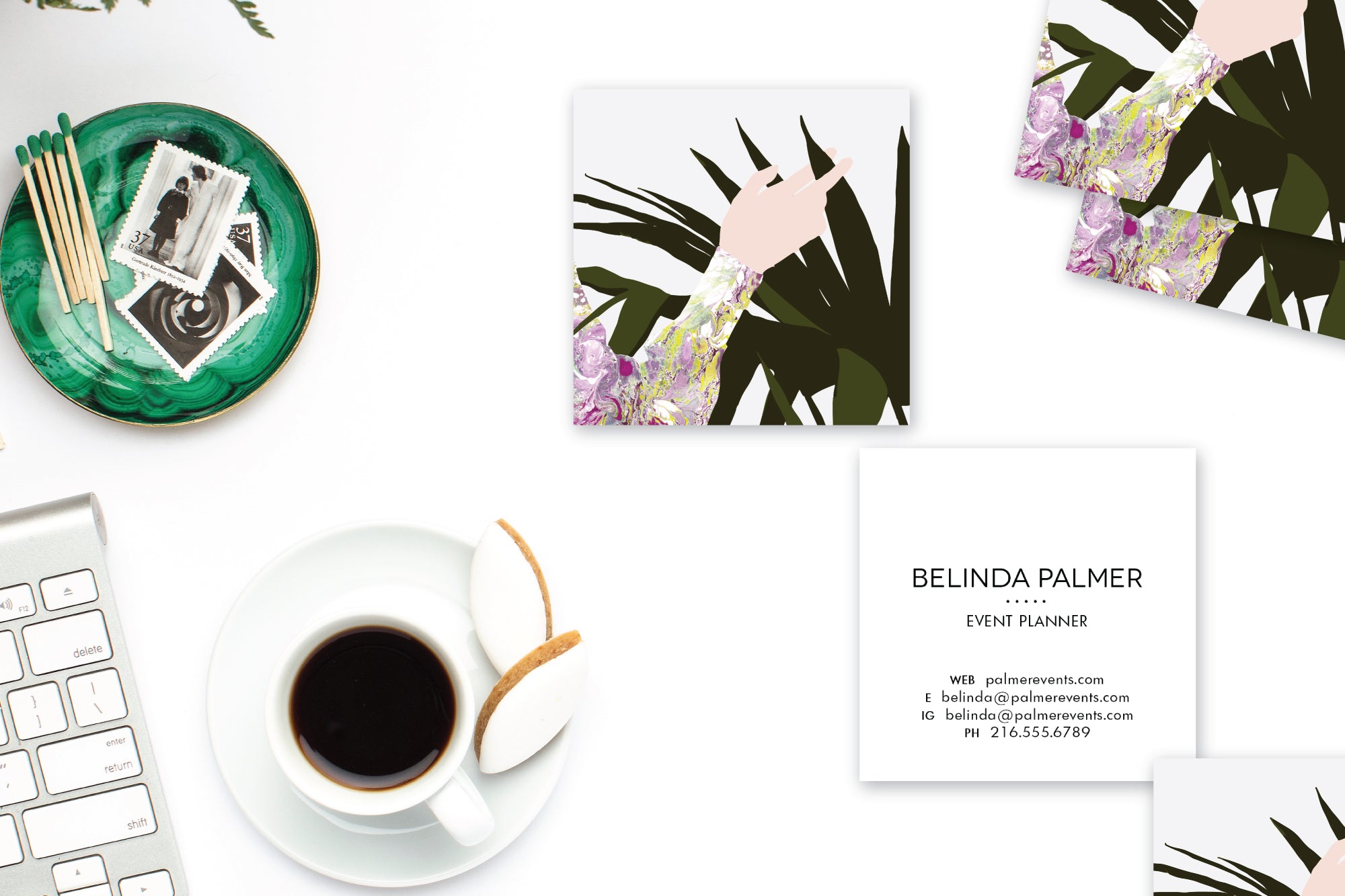 Hand with Plant Calling Cards | Blogger Cards | Business Cards Lifestyle