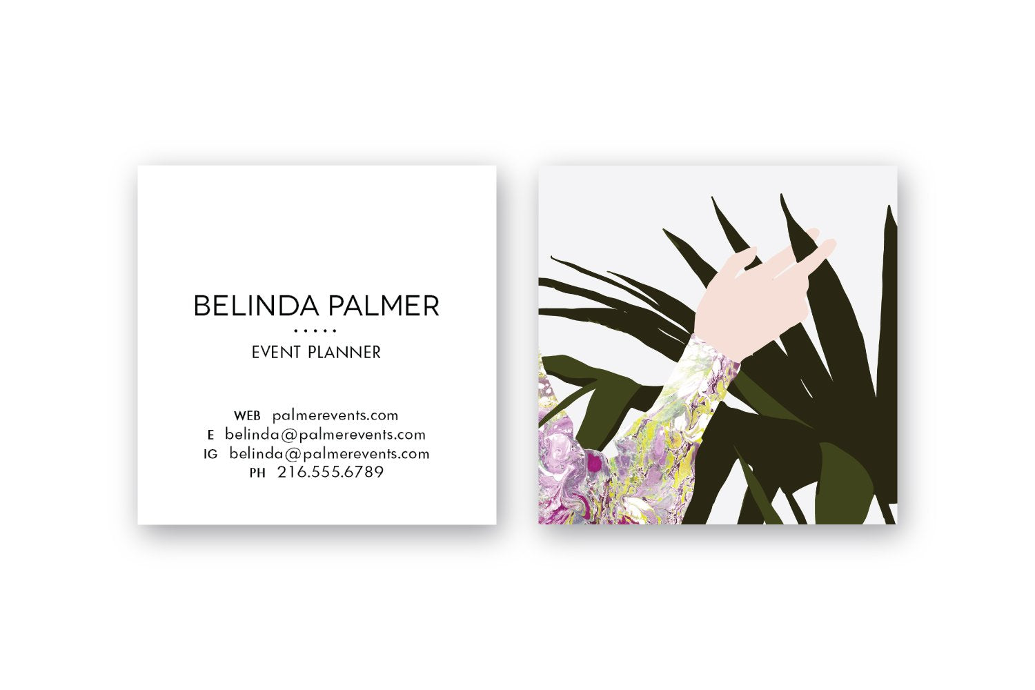 Hand with Plant Calling Cards | Blogger Cards | Business Cards