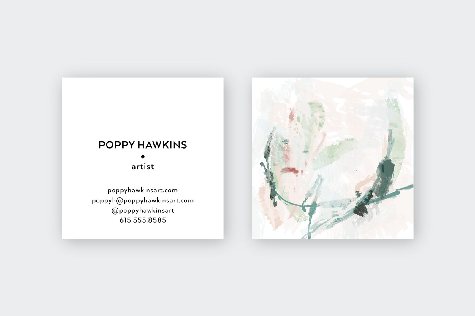 Pastel #1 Abstract Calling Cards