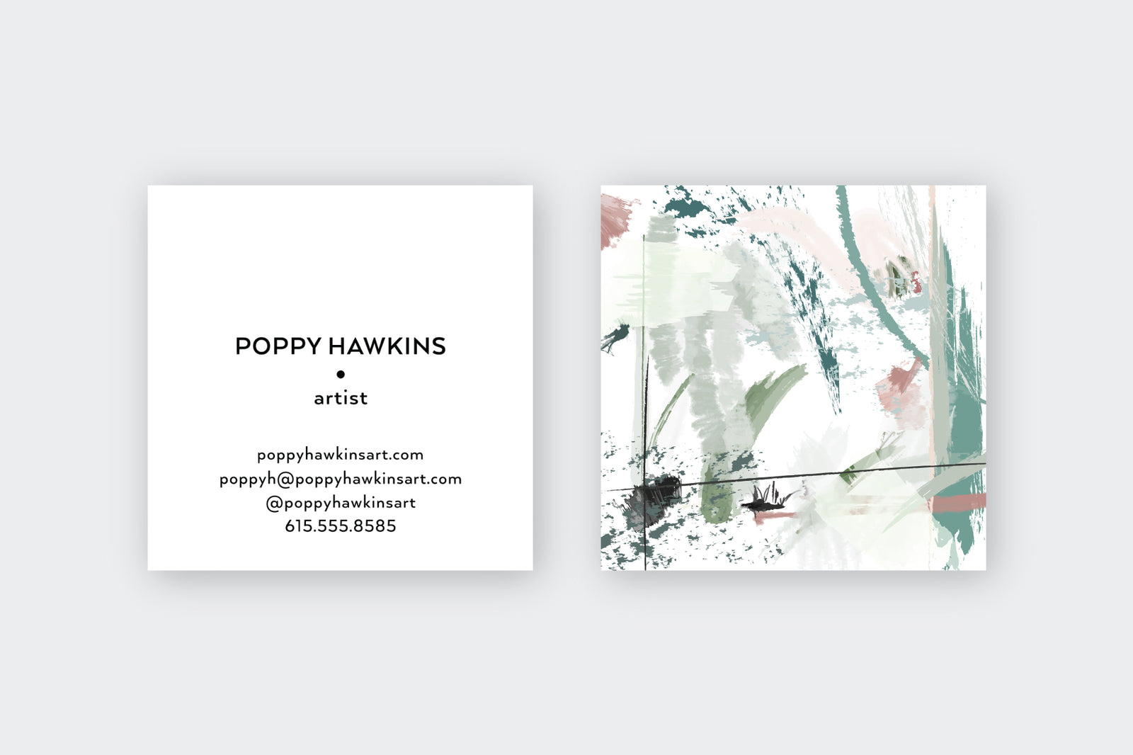 Pastel #2 Abstract Calling Cards