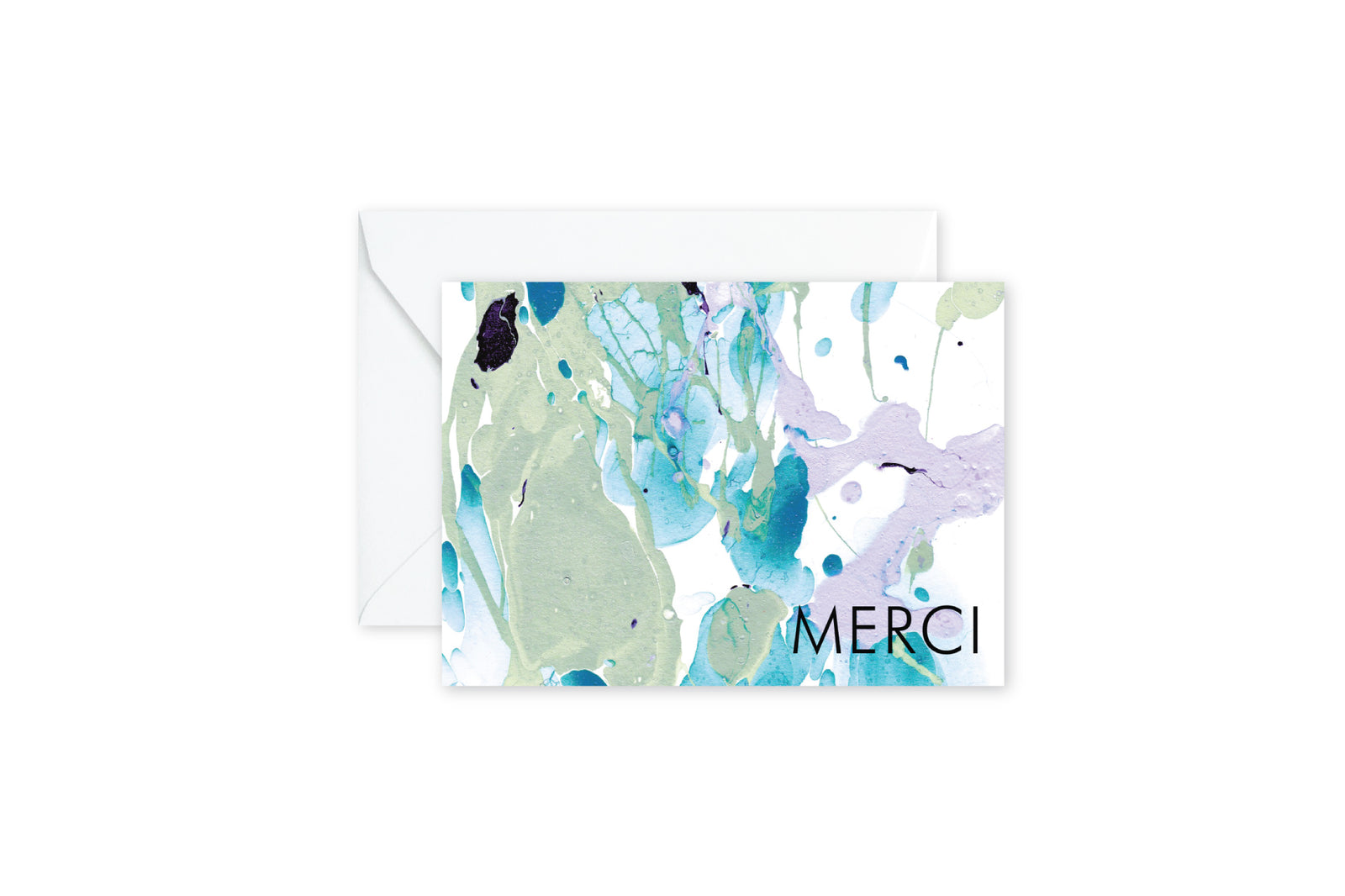 MERCI Aqua Eucalyptus Lilac Marble Notes