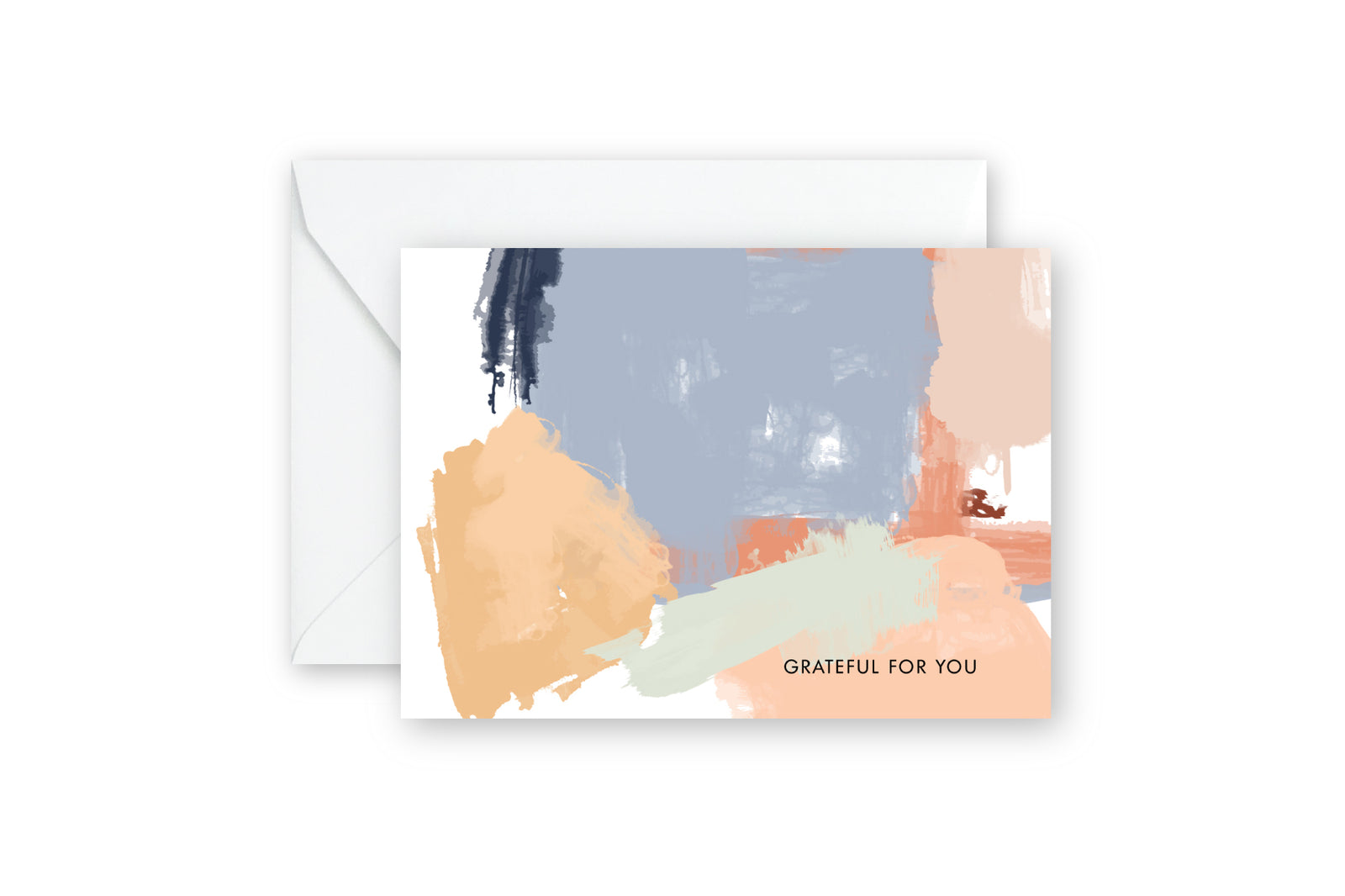 Pastel Abstract I GRATITUDE Notecards