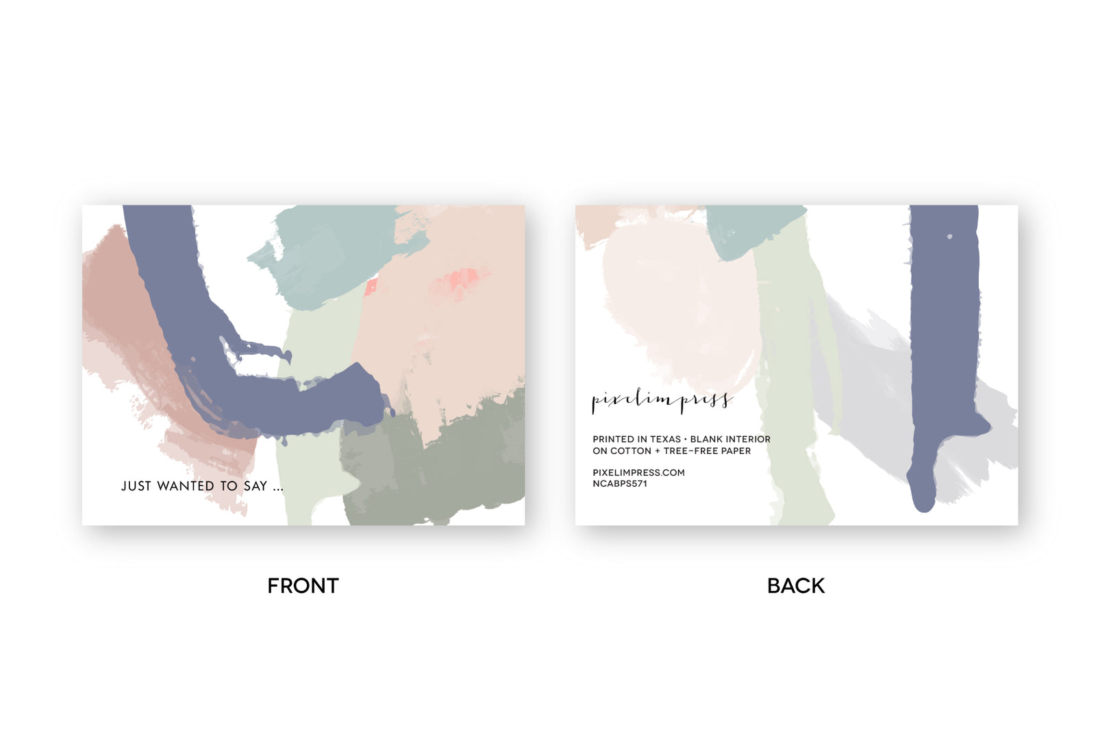 Pastel Abstract II Notecards