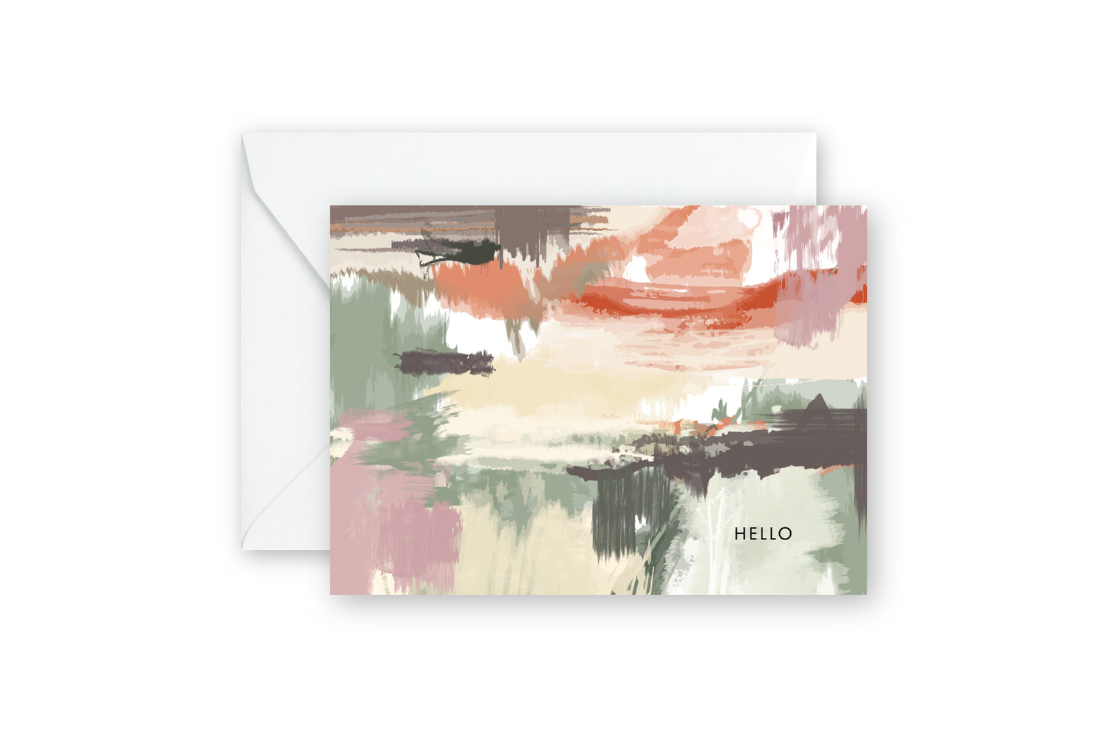 Muted Desert IV HELLO Notecards