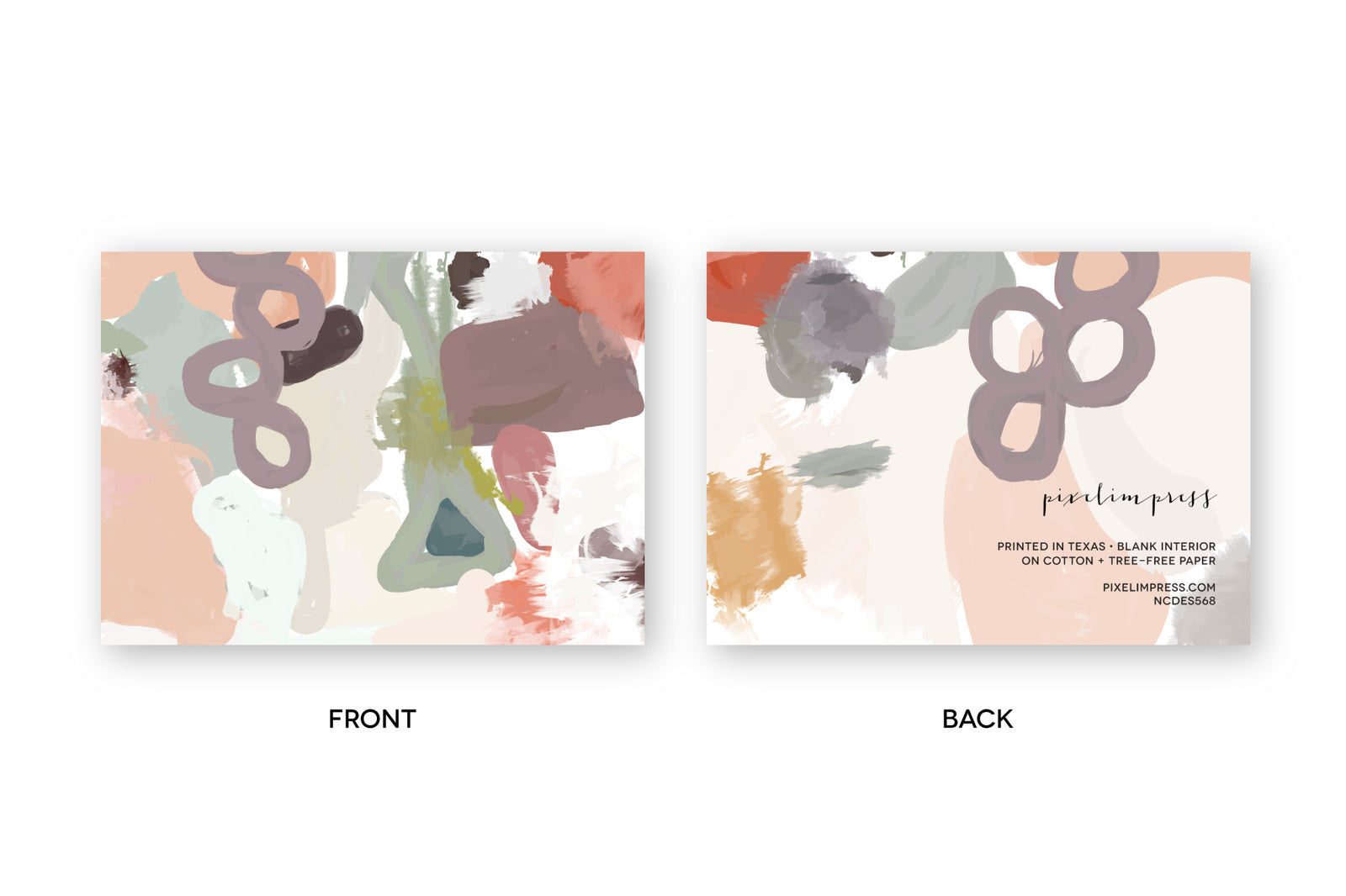 Abstract Desert Notecards