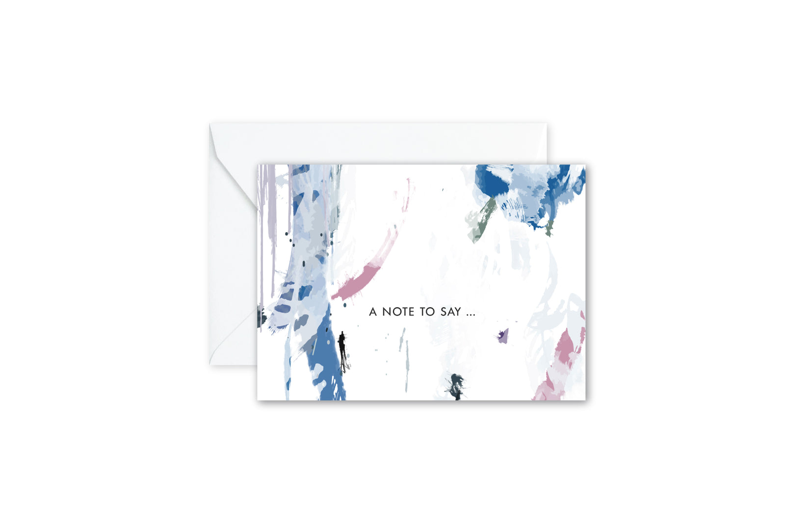 A NOTE TO SAY... Abstract Thank You Notecards