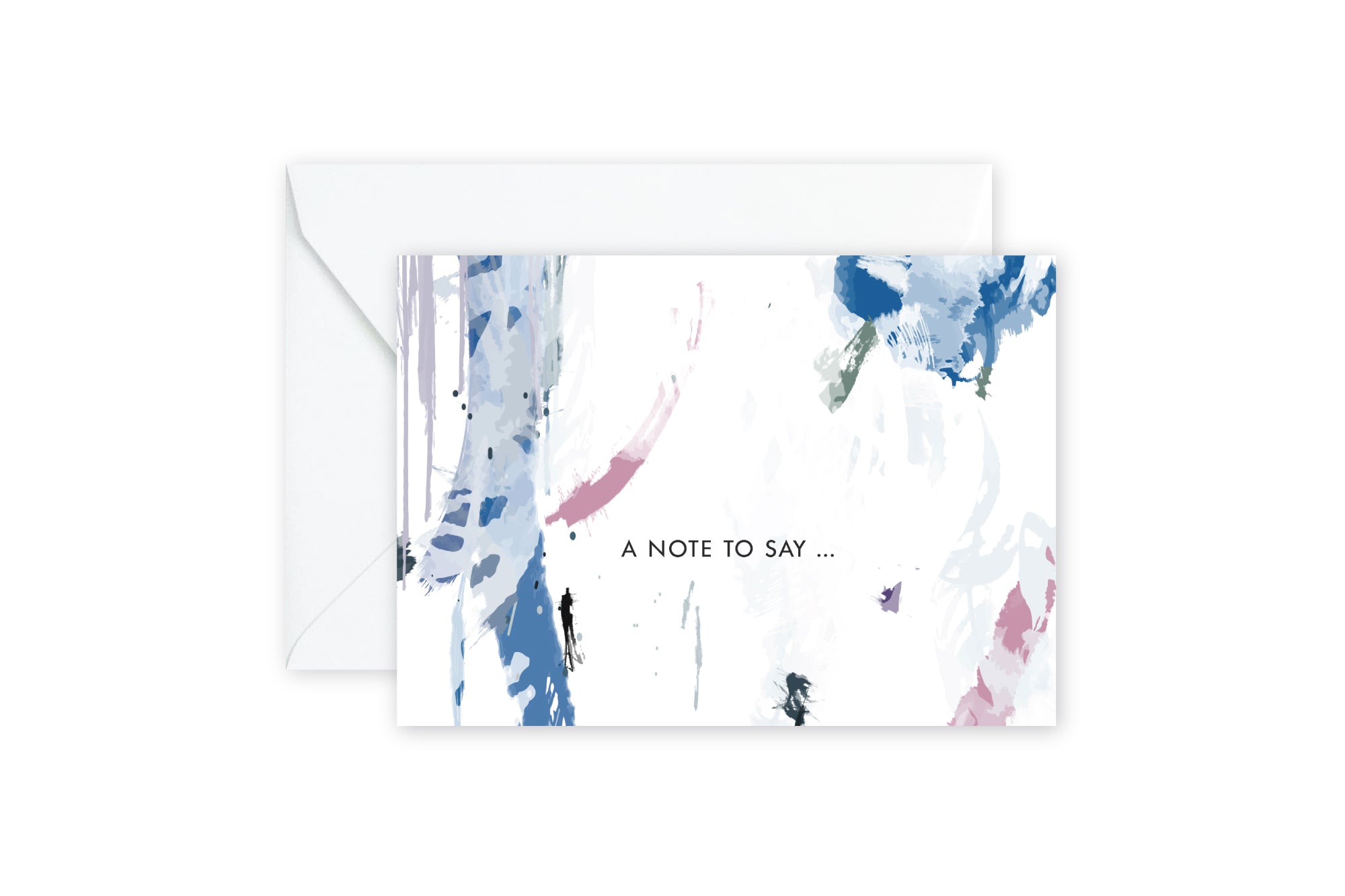 A NOTE TO SAY... Abstract Thank You Notecards