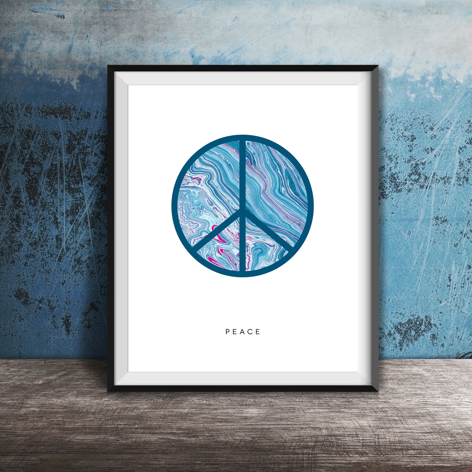 INDIGO PEACE Art Print 8X10