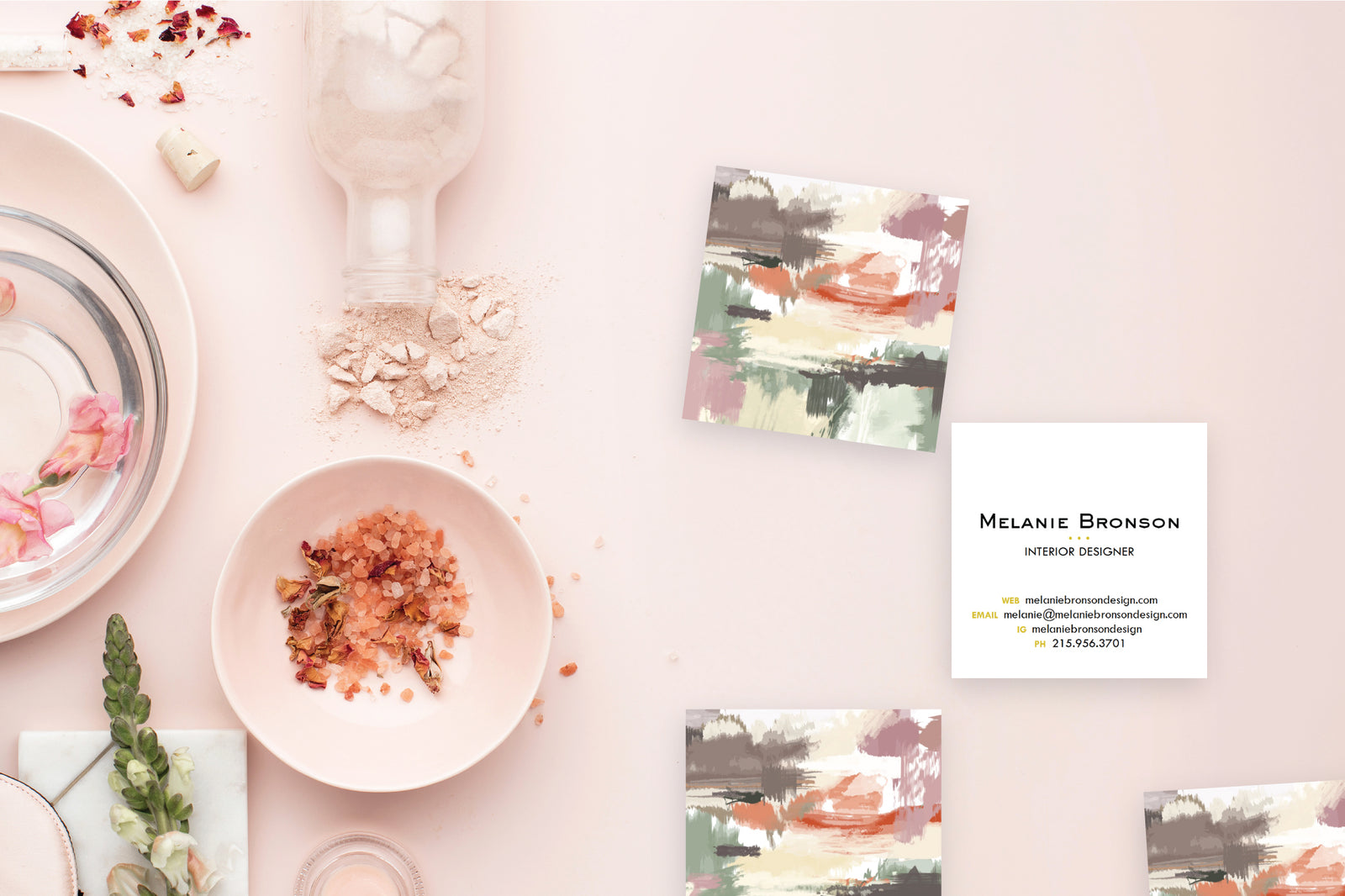 Muted Desert IV Abstract Calling Cards