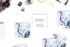 Abstract #28 Calling Cards | Indigo | Periwinkle lifestyle