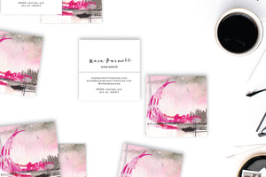 Abstract #12 Calling Cards | Blogger Cards | Square Calling Cards Lifestyle