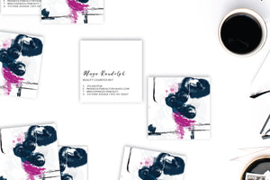 Abstract #14 Calling Cards | Blogger Cards | Square Business Cards Lifestyle