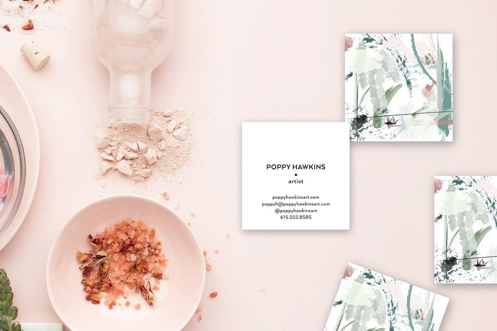 Pastel #2 Abstract Calling Cards