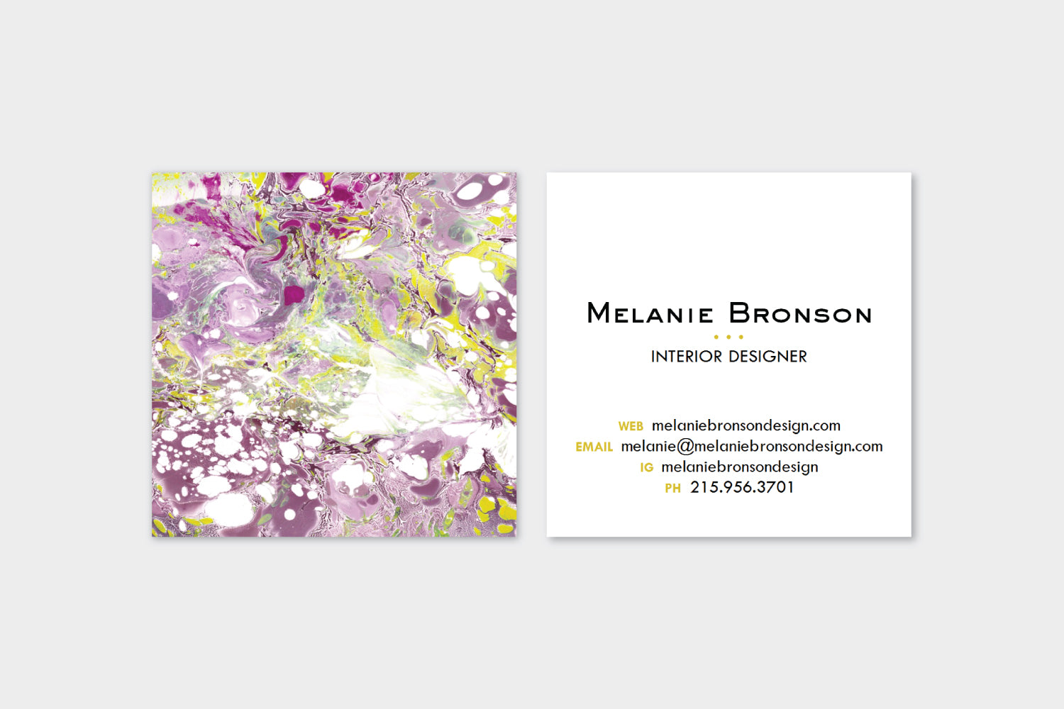 Purple Marble Calling Cards | Blogger Cards | Business Cards by pixelimpress