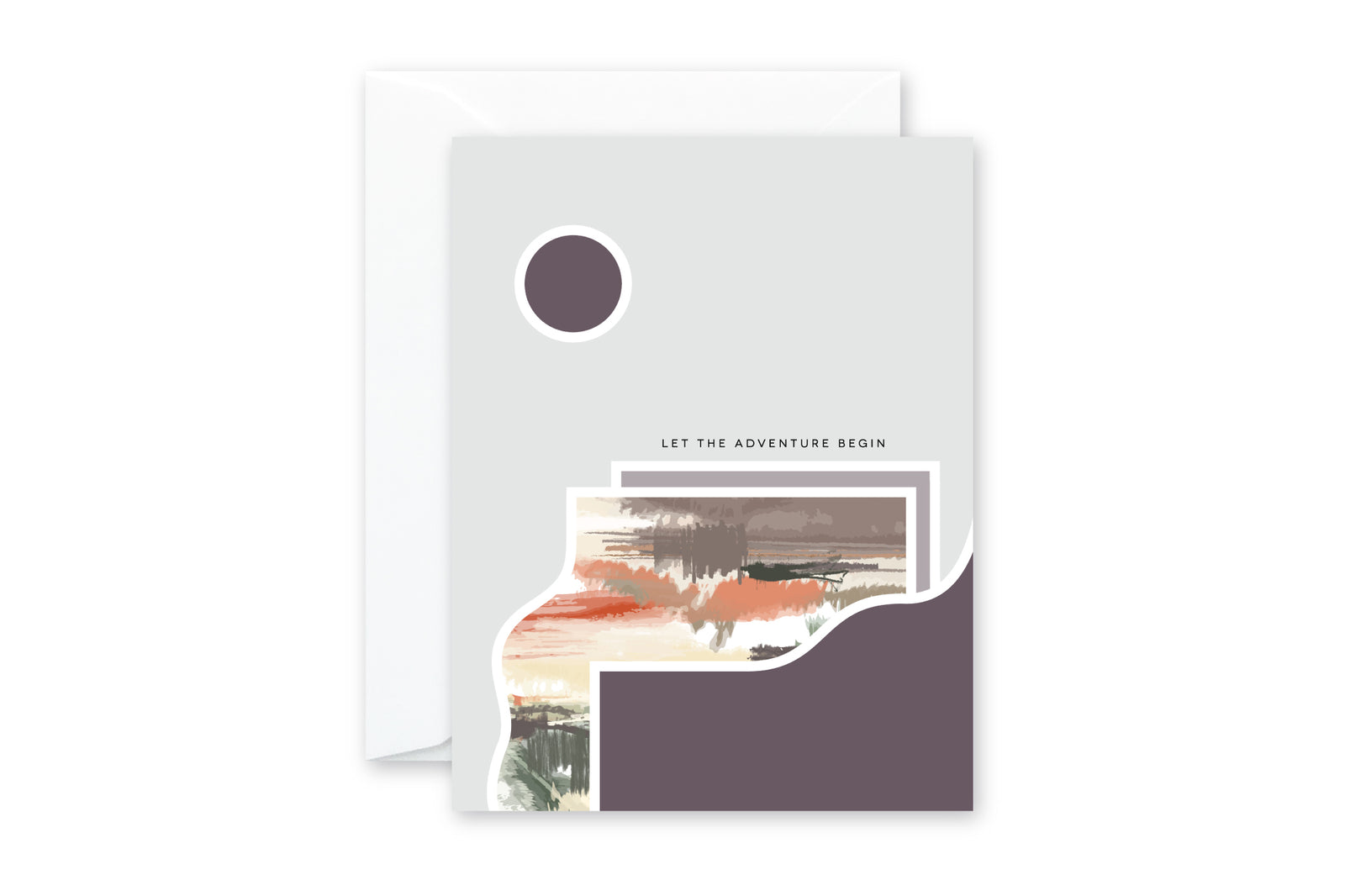 LET THE ADVENTURE BEGIN Desert Mod Greeting Card