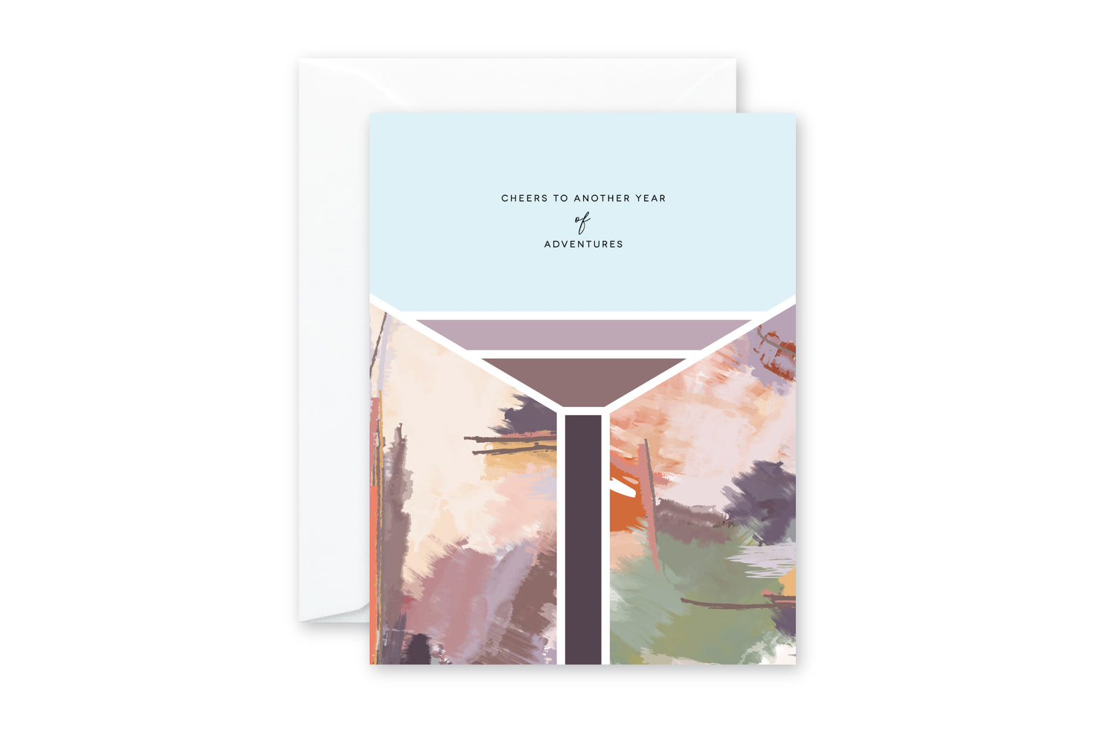 CHEERS TO ANOTHER YEAR of  ADVENTURES Desert Mod Greeting Card