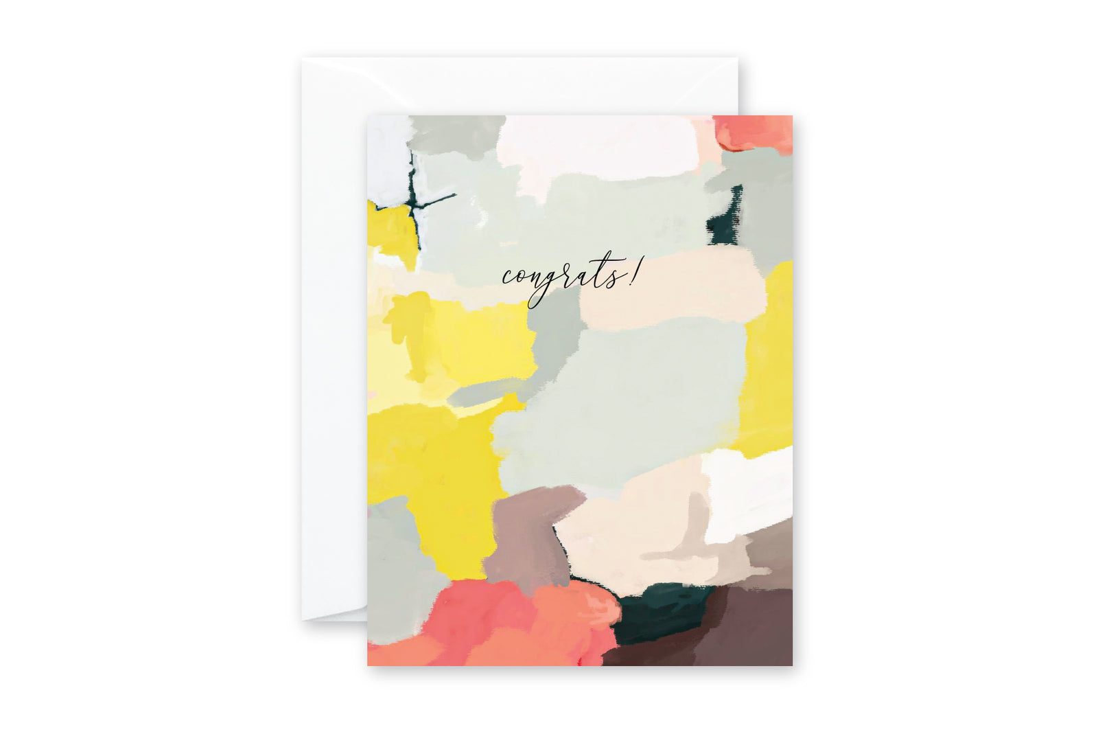 CONGRATS Abstract GREETING CARD