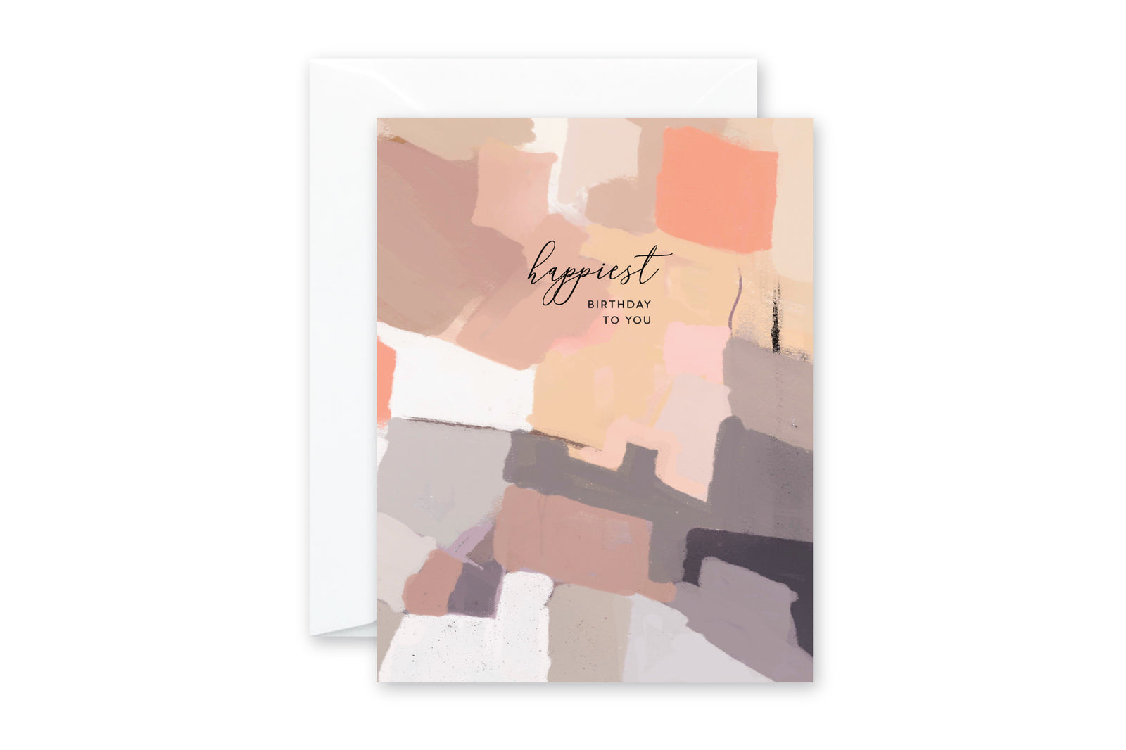 HAPPIEST BIRTHDAY Abstract GREETING CARD