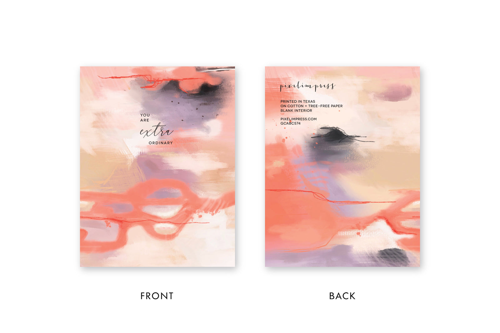 YOU ARE EXTRAORDINARY Abstract GREETING CARD