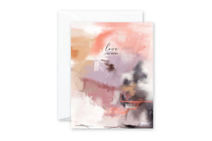 LOVE YOU MORE Abstract GREETING CARD