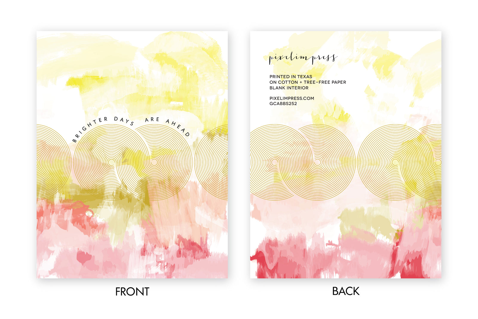 Sunshiney greeting card Brighter Days Are Ahead 