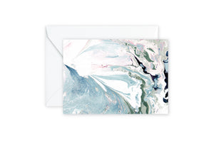 Aqua Sage Marble Notecards
