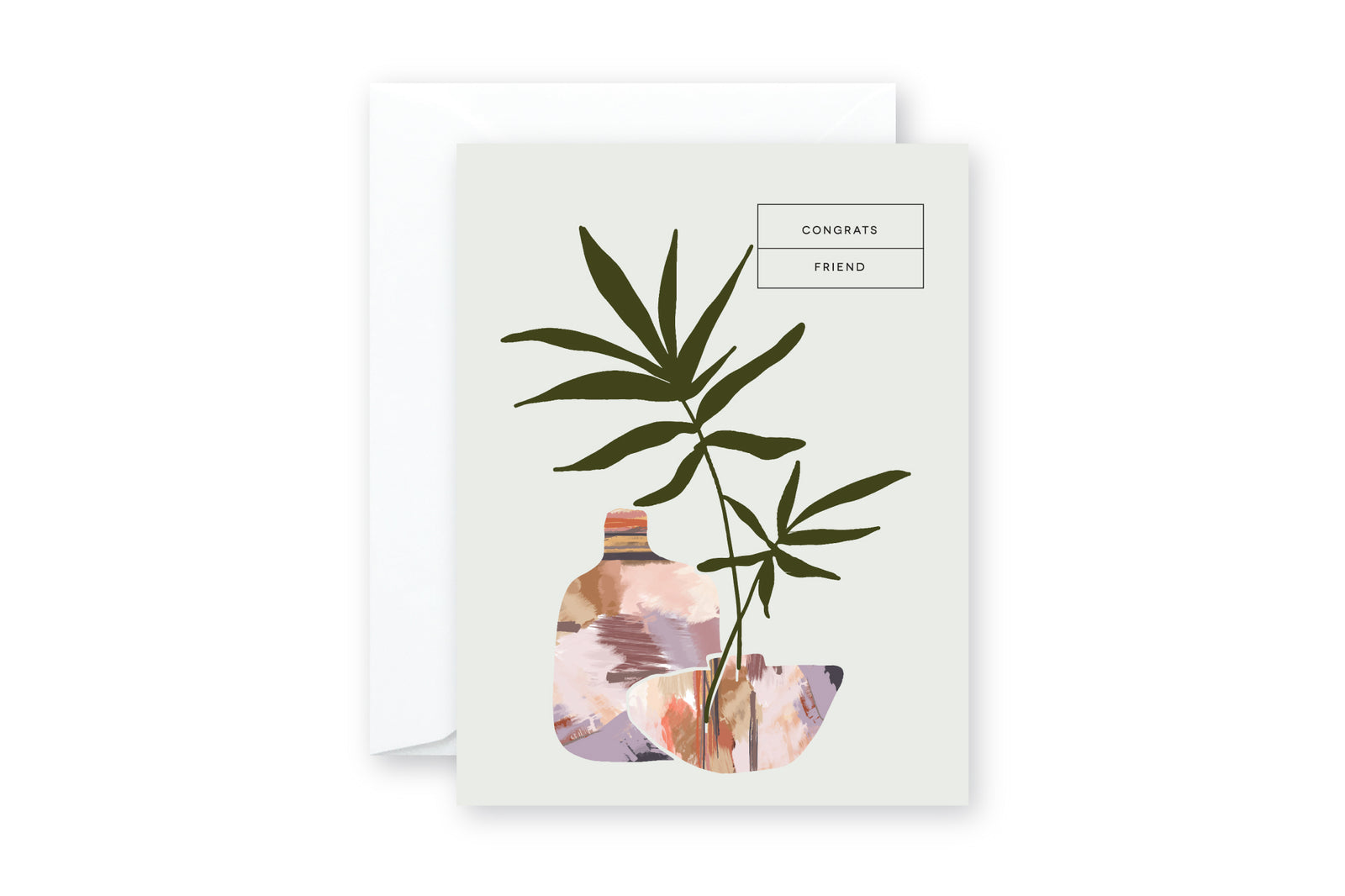 ADOBE VASES CONGRATS Greeting Card