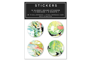 Designer Sticker Set III - (12) Stickers